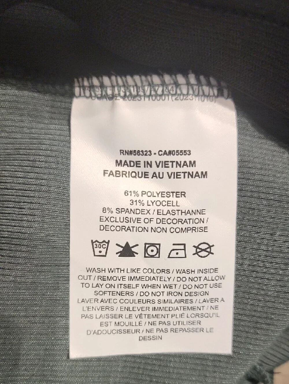Nike Forest Green Flare Leggings with Small White Swoosh